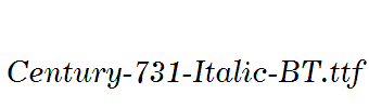 Century-731-Italic-BT