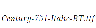 Century-751-Italic-BT