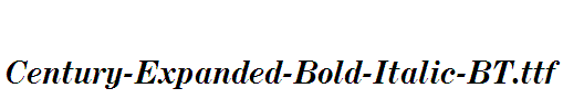 Century-Expanded-Bold-Italic-BT