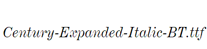 Century-Expanded-Italic-BT