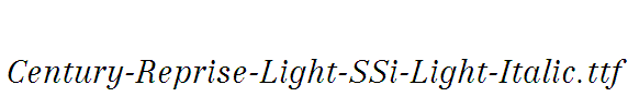 Century-Reprise-Light-SSi-Light-Italic