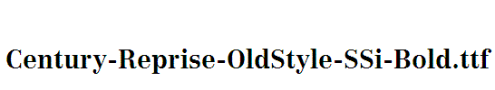 Century-Reprise-OldStyle-SSi-Bold