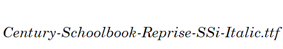 Century-Schoolbook-Reprise-SSi-Italic