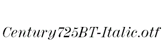 Century725BT-Italic