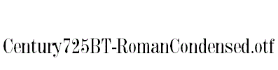 Century725BT-RomanCondensed