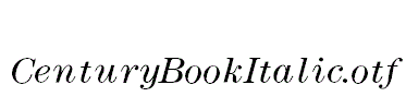 CenturyBookItalic