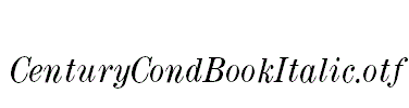 CenturyCondBookItalic