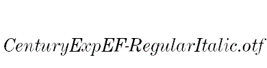 CenturyExpEF-RegularItalic