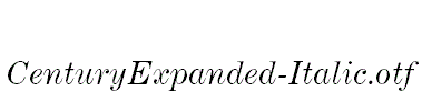 CenturyExpanded-Italic