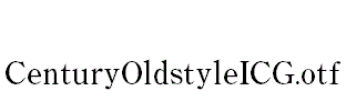 CenturyOldstyleICG