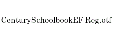 CenturySchoolbookEF-Reg