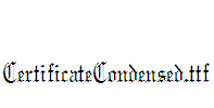 CertificateCondensed