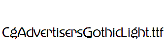 CgAdvertisersGothicLight