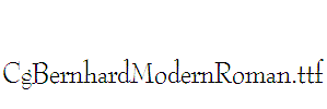 CgBernhardModernRoman