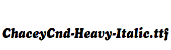 ChaceyCnd-Heavy-Italic