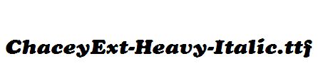 ChaceyExt-Heavy-Italic