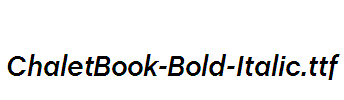 ChaletBook-Bold-Italic