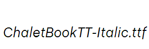 ChaletBookTT-Italic