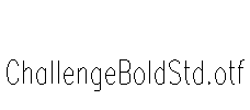 ChallengeBoldStd