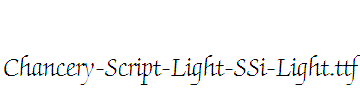 Chancery-Script-Light-SSi-Light