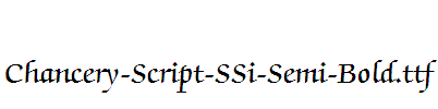 Chancery-Script-SSi-Semi-Bold