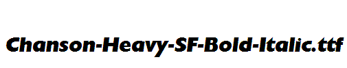 Chanson-Heavy-SF-Bold-Italic