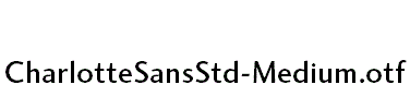 CharlotteSansStd-Medium