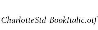 CharlotteStd-BookItalic