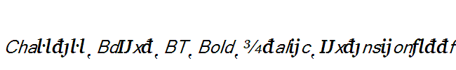 Charter-BdExt-BT-Bold-Italic-Extension