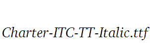 Charter-ITC-TT-Italic