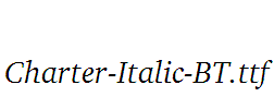 Charter-Italic-BT