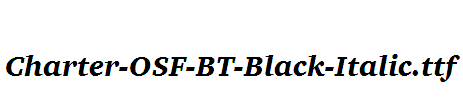 Charter-OSF-BT-Black-Italic