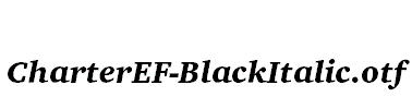 CharterEF-BlackItalic