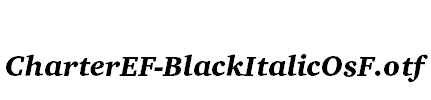 CharterEF-BlackItalicOsF