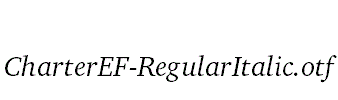 CharterEF-RegularItalic