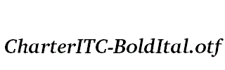 CharterITC-BoldItal