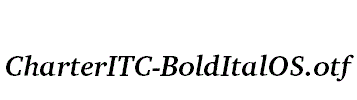 CharterITC-BoldItalOS