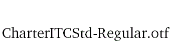 CharterITCStd-Regular