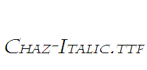 Chaz-Italic