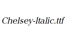 Chelsey-Italic