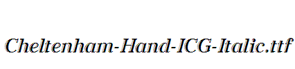 Cheltenham-Hand-ICG-Italic