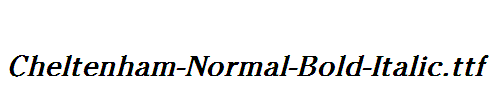 Cheltenham-Normal-Bold-Italic