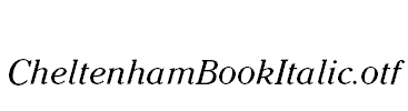 CheltenhamBookItalic