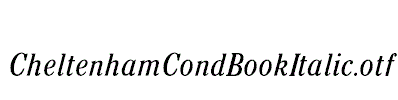 CheltenhamCondBookItalic