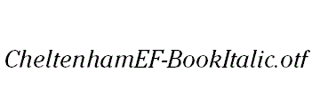 CheltenhamEF-BookItalic