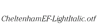 CheltenhamEF-LightItalic