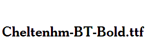 Cheltenhm-BT-Bold