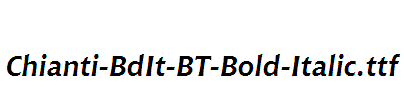 Chianti-BdIt-BT-Bold-Italic