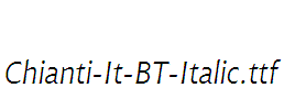 Chianti-It-BT-Italic