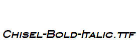 Chisel-Bold-Italic